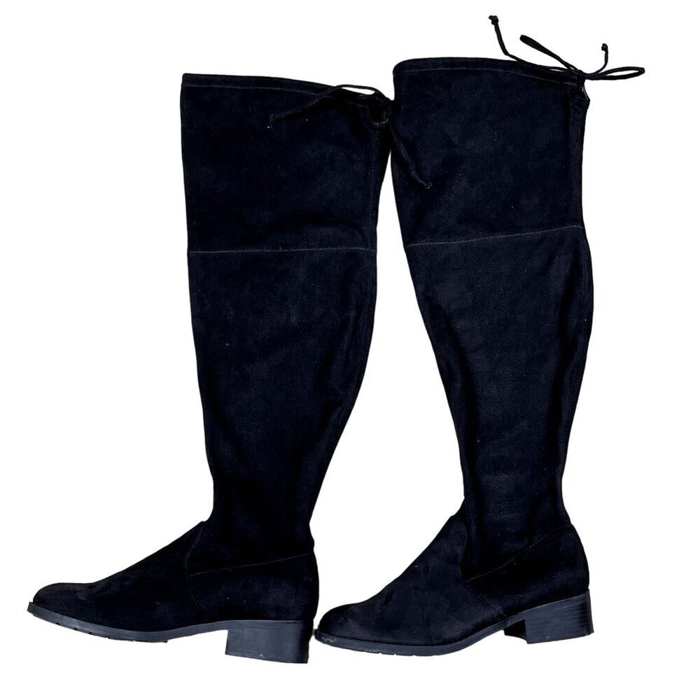Unisa‎ Maury Women's Over The Knee Boots Black Faux Suede size 8.5W